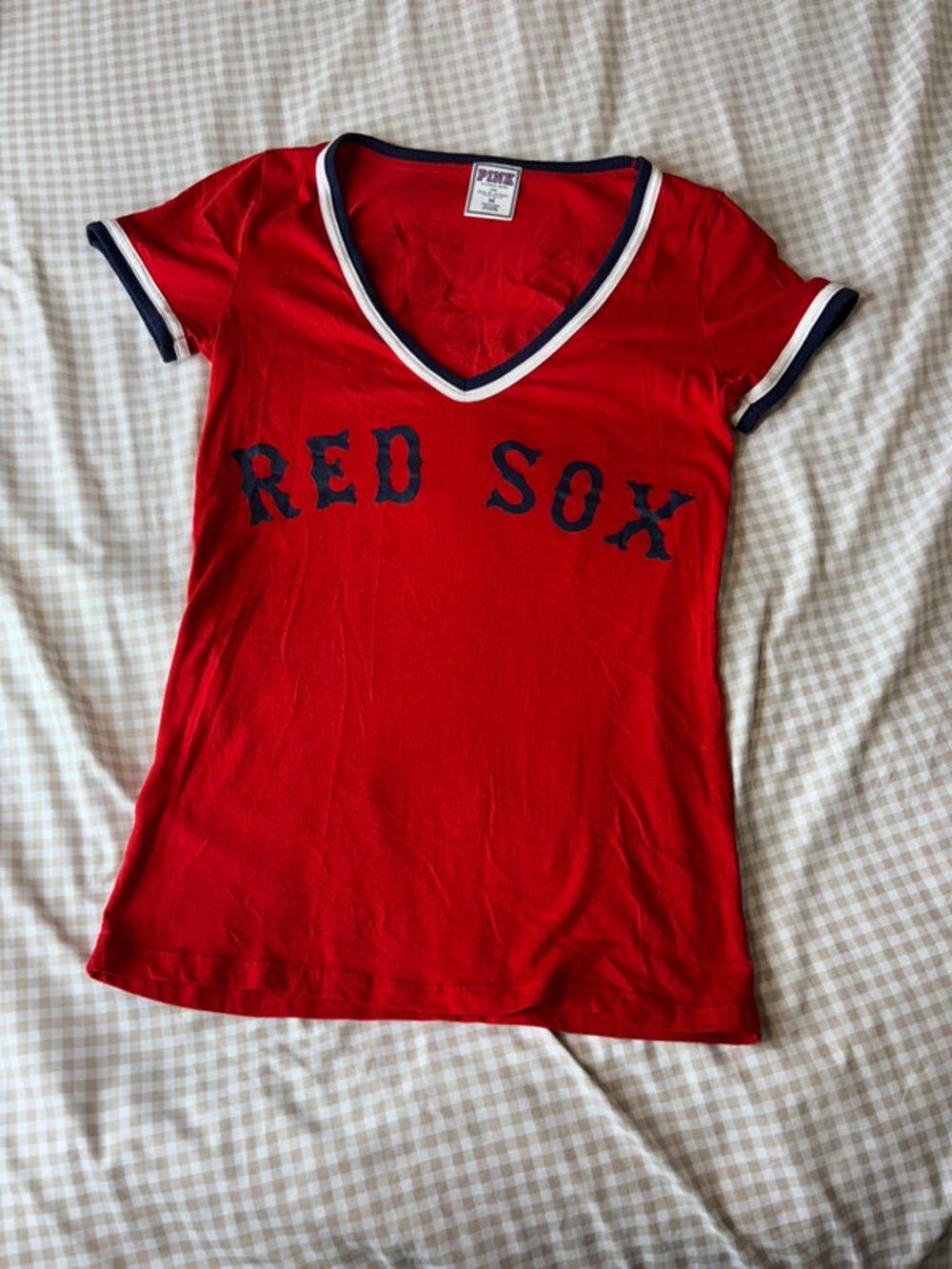 VS Pink Red Sox Vintage Tee